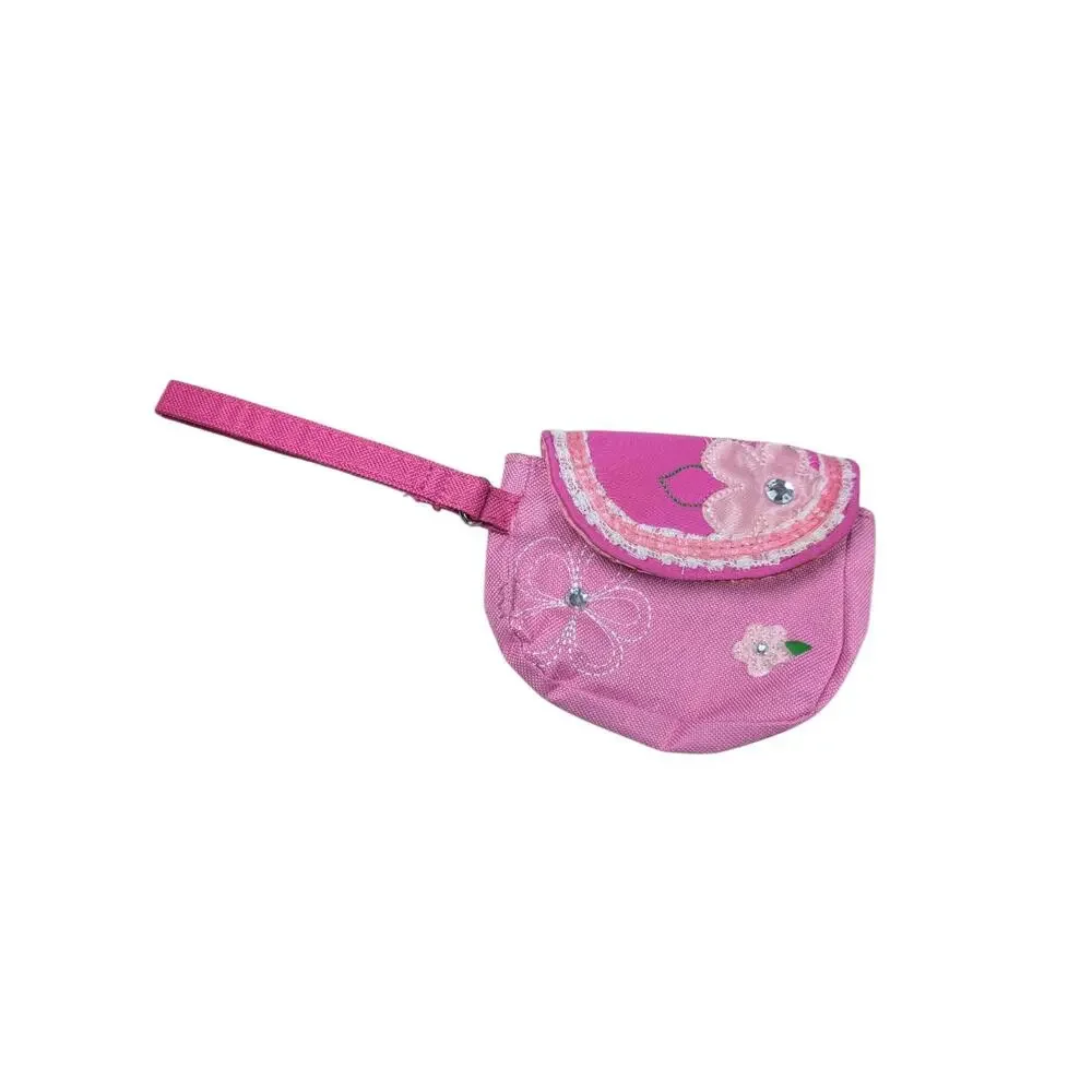 BARBIE B cause 2008 Pink Embroidered Wallet Wristlet Flowers Makeup Bag Purse